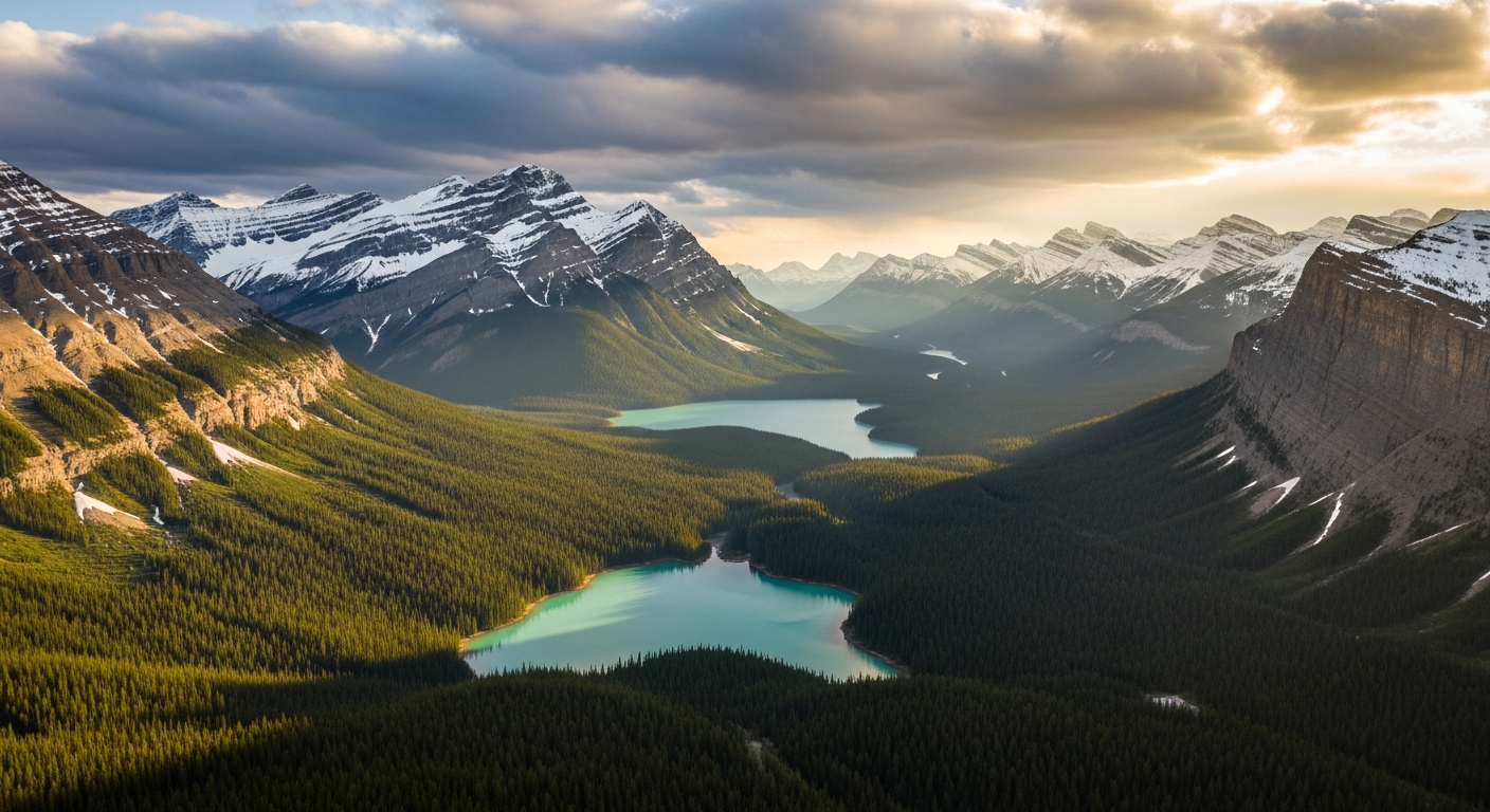 Canadian Rocky Mountain landscape