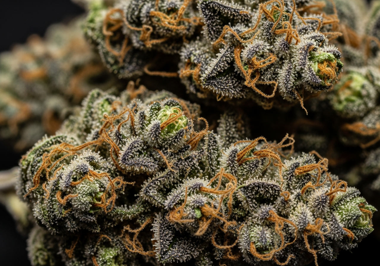 Premium cannabis flower close-up